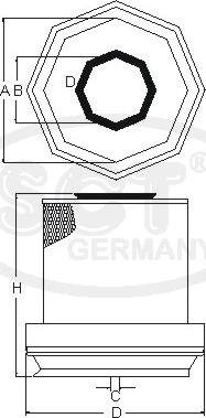 SCT-MANNOL SB 3226 - Gaisa filtrs ps1.lv