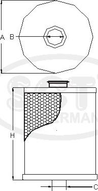 SCT-MANNOL SC 7015 - Degvielas filtrs ps1.lv