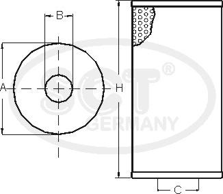 SCT-MANNOL SC 7008 - Degvielas filtrs ps1.lv