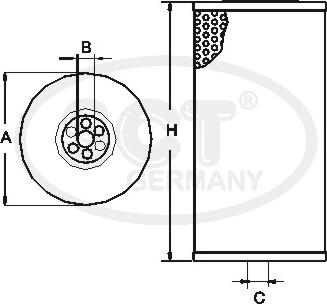 SCT-MANNOL SC 7029 - Degvielas filtrs ps1.lv