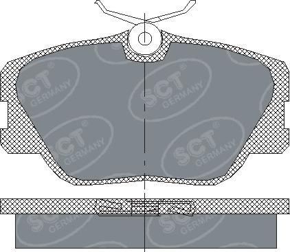 SCT-MANNOL SP 167 PR - Bremžu uzliku kompl., Disku bremzes ps1.lv