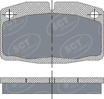 SCT-MANNOL SP 105 PR - Bremžu uzliku kompl., Disku bremzes ps1.lv