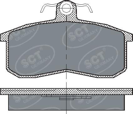 SCT-MANNOL SP 101 - Bremžu uzliku kompl., Disku bremzes ps1.lv