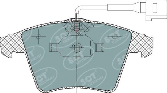 SCT-MANNOL SP 311 PR - Bremžu uzliku kompl., Disku bremzes ps1.lv