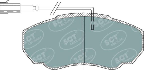 SCT-MANNOL SP 318 PR - Bremžu uzliku kompl., Disku bremzes ps1.lv