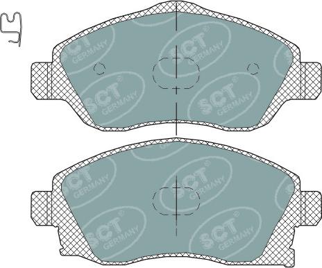 SCT-MANNOL SP 320 PR - Bremžu uzliku kompl., Disku bremzes ps1.lv