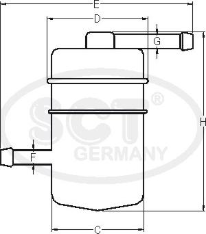 SCT-MANNOL ST 485 - Degvielas filtrs ps1.lv