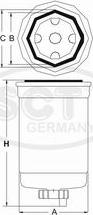 SCT-MANNOL ST 6106 - Degvielas filtrs ps1.lv