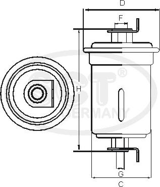 SCT-MANNOL ST 368 - Degvielas filtrs ps1.lv