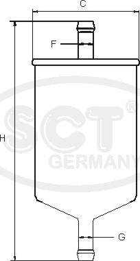 SCT-MANNOL ST 755 - Degvielas filtrs ps1.lv