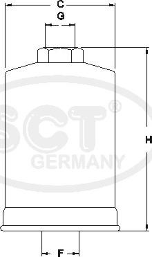 SCT-MANNOL ST 727 - Degvielas filtrs ps1.lv