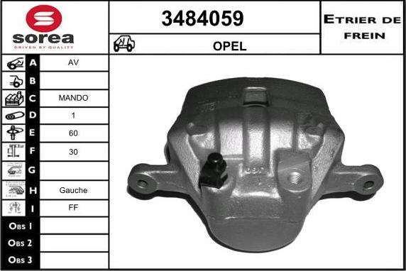 Sera 3484059 - Bremžu suports ps1.lv