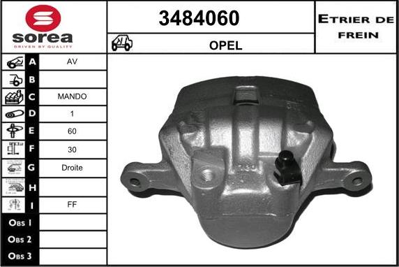 Sera 3484060 - Bremžu suports ps1.lv