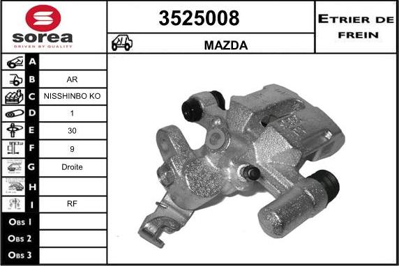 Sera 3525008 - Bremžu suports ps1.lv