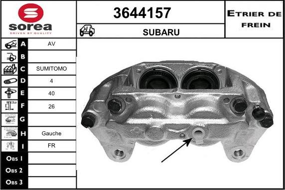 Sera 3644157 - Bremžu suports ps1.lv