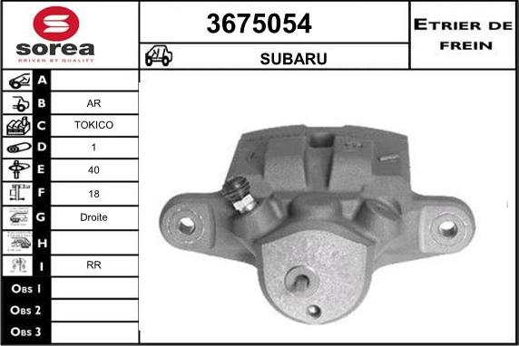 Sera 3675054 - Bremžu suports ps1.lv