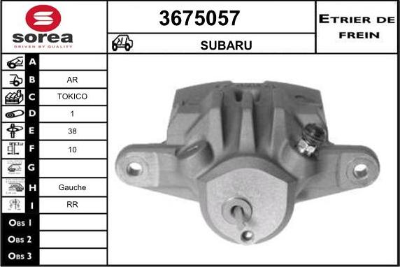 Sera 3675057 - Bremžu suports ps1.lv