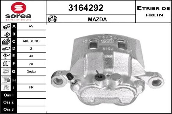 Sera 3164292 - Bremžu suports ps1.lv