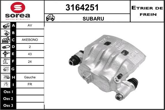 Sera 3164251 - Bremžu suports ps1.lv