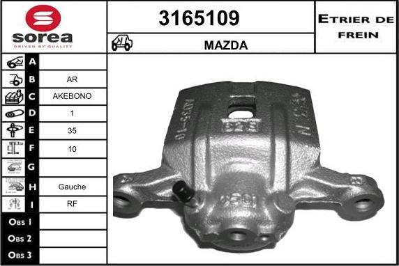 Sera 3165109 - Bremžu suports ps1.lv