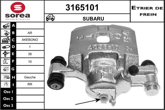 Sera 3165101 - Bremžu suports ps1.lv