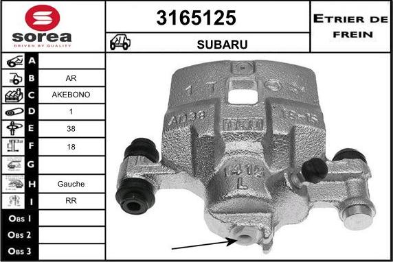 Sera 3165125 - Bremžu suports ps1.lv