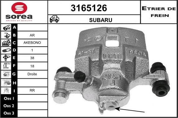 Sera 3165126 - Bremžu suports ps1.lv