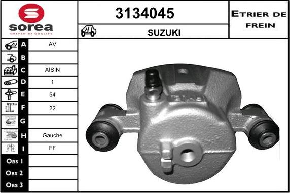 Sera 3134045 - Bremžu suports ps1.lv