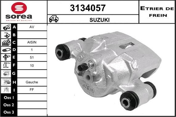 Sera 3134057 - Bremžu suports ps1.lv