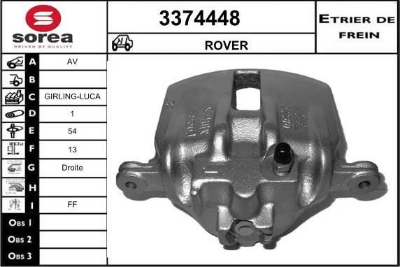 Sera 3374448 - Bremžu suports ps1.lv