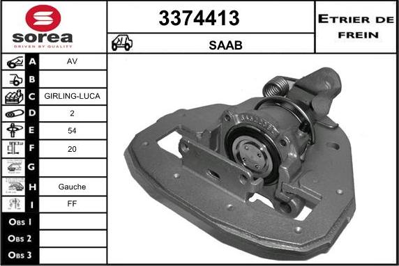 Sera 3374413 - Bremžu suports ps1.lv