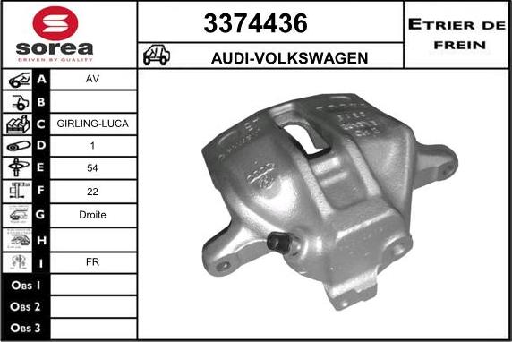 Sera 3374436 - Bremžu suports ps1.lv