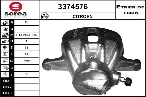 Sera 3374576 - Bremžu suports ps1.lv