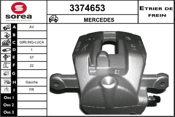 Sera 3374653 - Bremžu suports ps1.lv