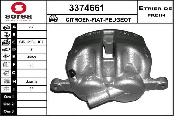 Sera 3374661 - Bremžu suports ps1.lv