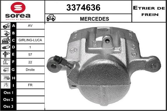 Sera 3374636 - Bremžu suports ps1.lv