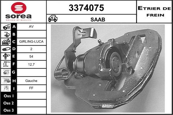 Sera 3374075 - Bremžu suports ps1.lv