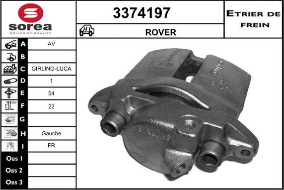 Sera 3374197 - Bremžu suports ps1.lv