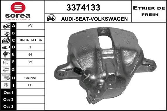 Sera 3374133 - Bremžu suports ps1.lv