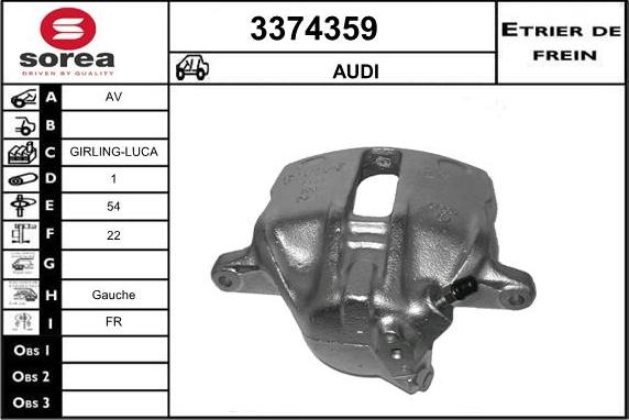 Sera 3374359 - Bremžu suports ps1.lv