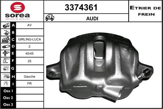 Sera 3374361 - Bremžu suports ps1.lv