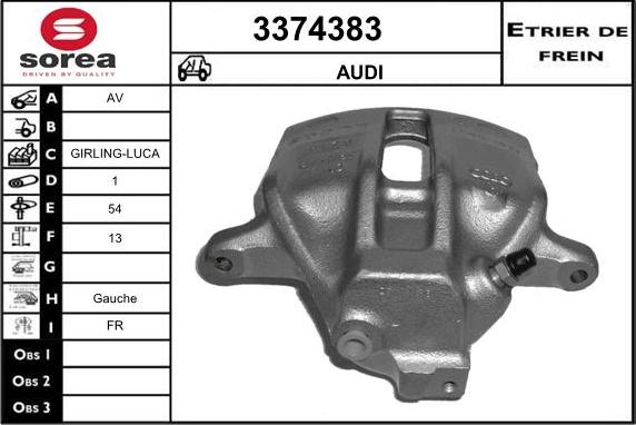 Sera 3374383 - Bremžu suports ps1.lv