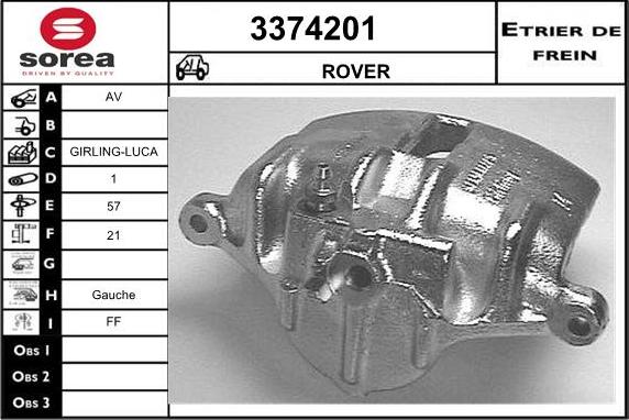 Sera 3374201 - Bremžu suports ps1.lv