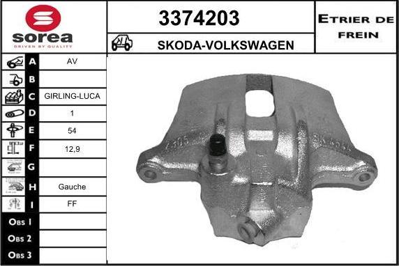 Sera 3374203 - Bremžu suports ps1.lv