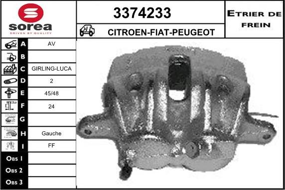 Sera 3374233 - Bremžu suports ps1.lv