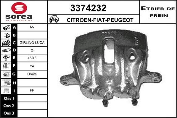 Sera 3374232 - Bremžu suports ps1.lv