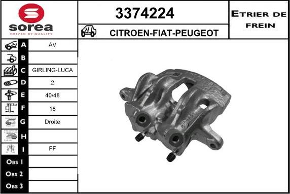 Sera 3374224 - Bremžu suports ps1.lv