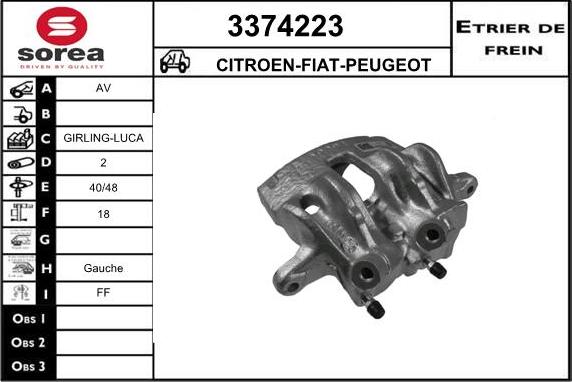 Sera 3374223 - Bremžu suports ps1.lv