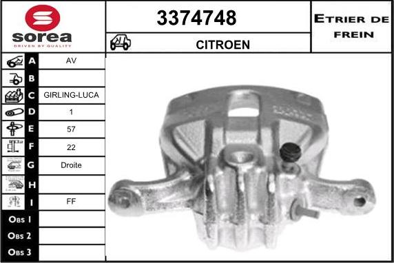 Sera 3374748 - Bremžu suports ps1.lv