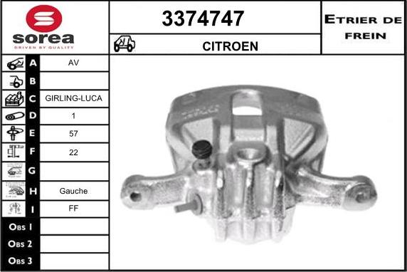 Sera 3374747 - Bremžu suports ps1.lv